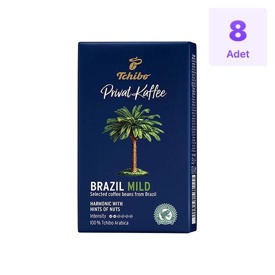 8’li Tchibo Privat Kaffee Brazil Mild Filtre Kahve 250 gr